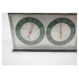 vintage temp & humidity thermometers