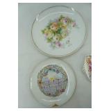 Vintage Rose China Plates, vintage mini porcelain/ceramic floral dish and pitcher