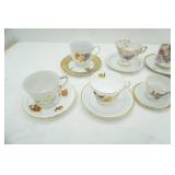 Collection of Vintage Tea Cups and Saucers (mismatch)