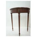 Antique/Vintage Half Moon Table 24"x 12"x 29" tall