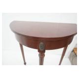 Antique/Vintage Half Moon Table 24"x 12"x 29" tall