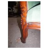 Antique Victorian Parlor Set. Settee and matching armchair