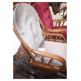 Glider Rocker w/Brown Cushions