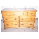 Vintage Chest of Drawers (on wheels) 50.5"Lx19"Dx32"H