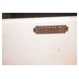 Vintage Chest of Drawers (on wheels) 50.5"Lx19"Dx32"H