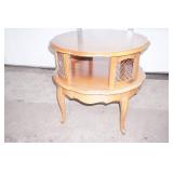 Vintage 2-tiered wooden side table 29"x 26"