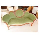 Antique Victorian Parlor Set. Settee and matching armchair