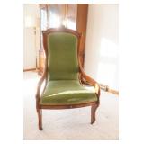 Antique Victorian Parlor Set. Settee and matching armchair