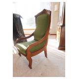 Antique Victorian Parlor Set. Settee and matching armchair
