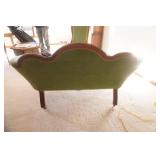 Antique Victorian Parlor Set. Settee and matching armchair