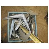 Plastic milk crate filled with meta...