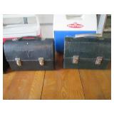 Trio of vintage Tin lunch boxes and...