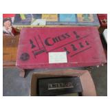 Box of vintage multi-player and boa...