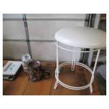 Metal framed short stool, electric ...