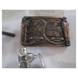 Vintage tobacco pipes, Avon handgun...