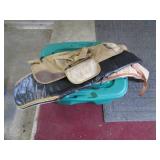 Covered storage totes with ceiling ...