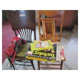 Mismatch Vintage wood dining chairs...