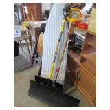 Pair of metal folding chairs, ironi...