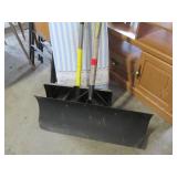 Pair of metal folding chairs, ironi...