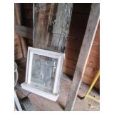 Step ladder and a vintage window