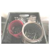 Part organizer bibs, metal lift out...