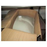 Unused bathroom sink basin, step st...