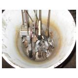 Assortment of vintage fishing rods,...