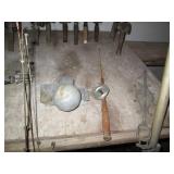 Assortment of vintage fishing rods,...