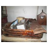 Vintage wood drawer box with Vintag...