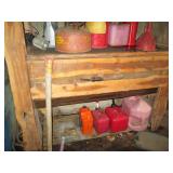 Large rustic raw wood shelving unit...