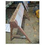 Folding metal saw horse...