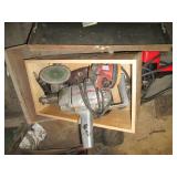 Vintage metal tool box, pneumatic a...