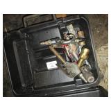 Vintage metal tool box, pneumatic a...