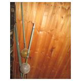 Vintage metal lightning rods...