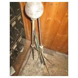 Vintage metal lightning rods...