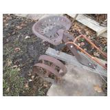 Antique metal and wood horse drawn ...