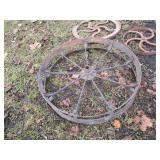 Trio of Antique Cast Iron wagon or ...