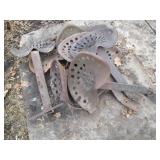 9 Antique Cast Iron tractor seats w...