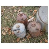 Vintage large metal dairy can with ...