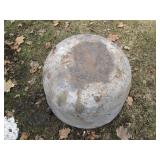 Vintage metal cauldron *can read: B...