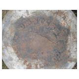 Vintage metal cauldron *can read: B...