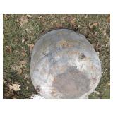 Vintage metal cauldron *can read: B...