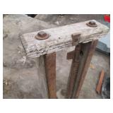 Antique Timber framing beam boring ...