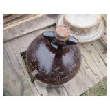 Amber glass Hi-Lex 1-gallon jug plu...