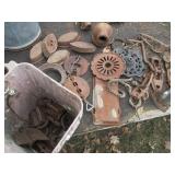 Vintage metal Sad Irons plus misc m...