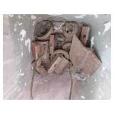 Vintage metal Sad Irons plus misc m...