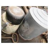 Tin and other metals cookware...