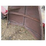 Antique Dodge automobile hood...