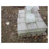 32ct Slightly tinted glass blocks...