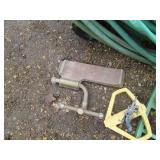 Hose reel, hose and sprinklers, one...